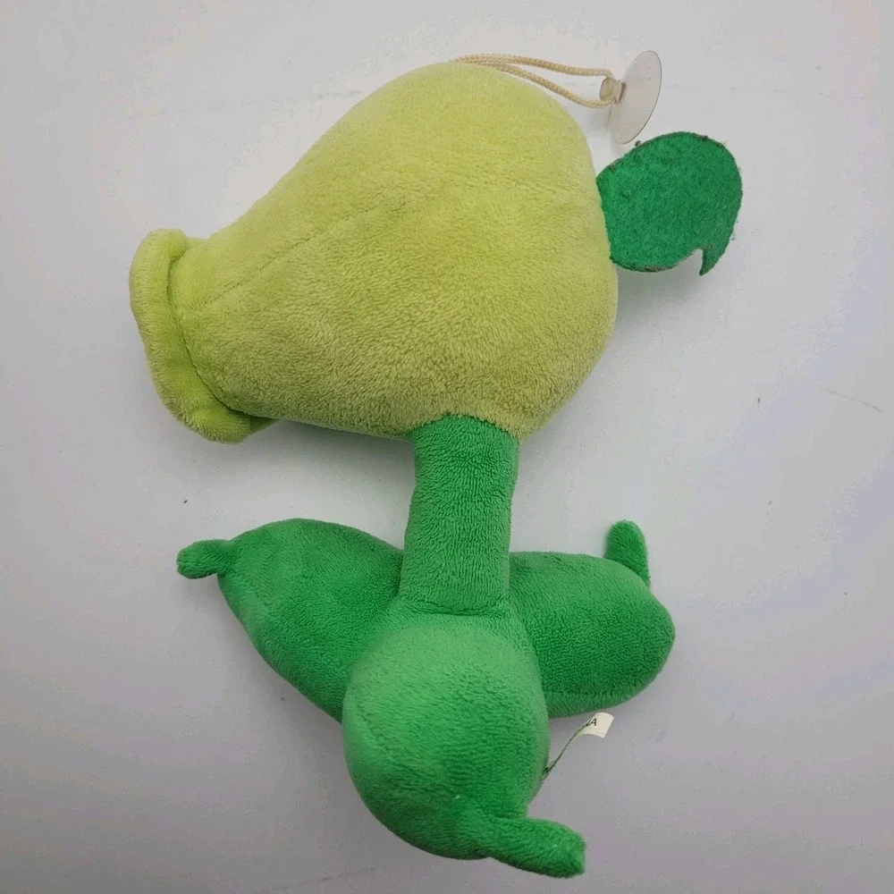 Plants Vs Zombies Linxin Peashooter Rare Tush Plush Rare W/ Suction Cup